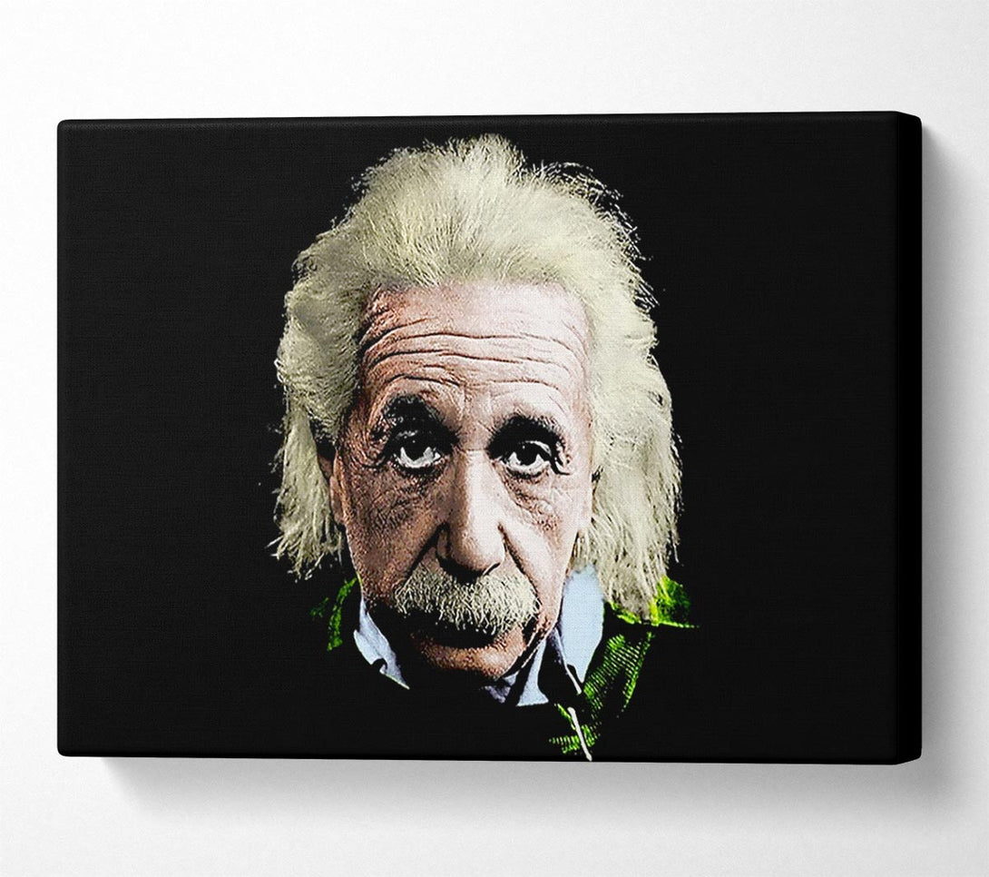  A Canvas Print of Albert Einstein Retro Colours Canvas Print