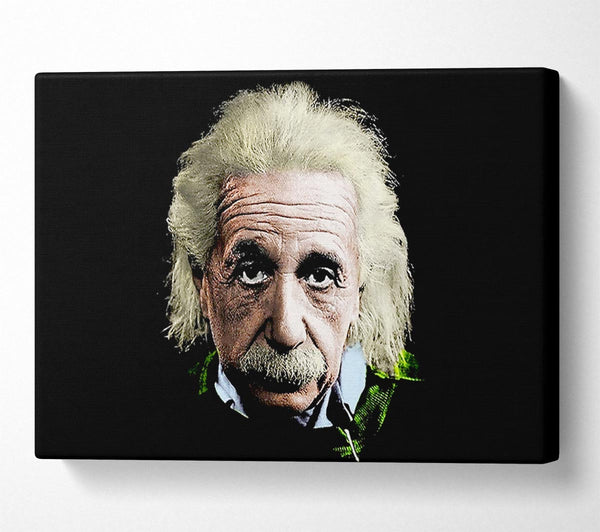  A Canvas Print of Albert Einstein Retro Colours Canvas Print