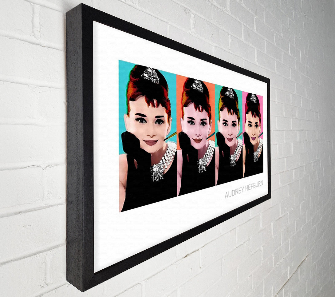  A Canvas Print of Audrey Hepburn 4 Faces Canvas Art