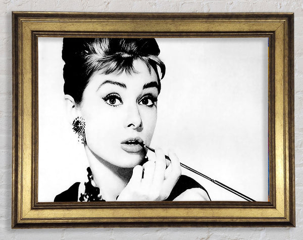 Audrey Hepburn Cigarette 1 Framed Print