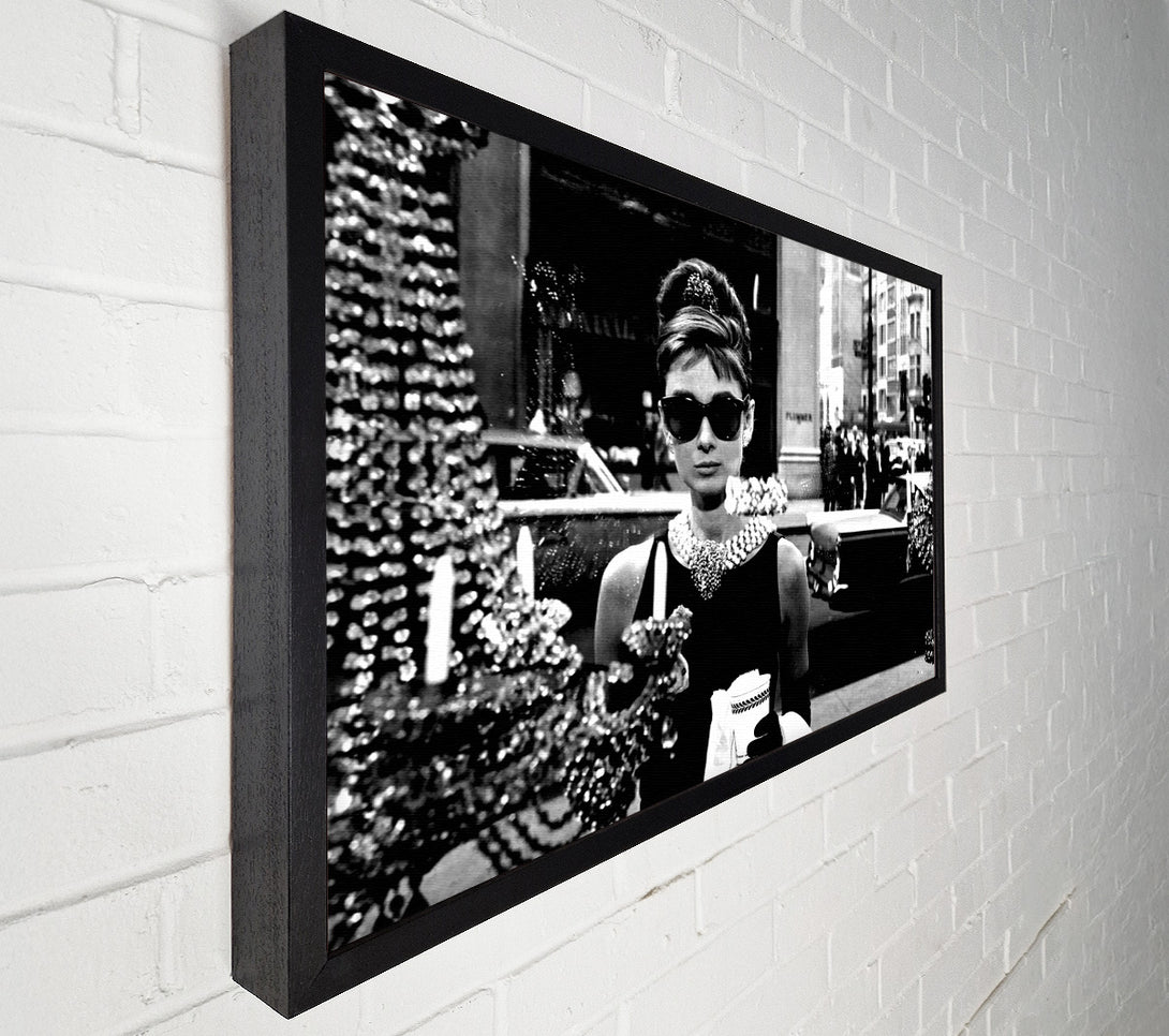  A Canvas Print of Audrey Hepburn Sunglasses Canvas Art