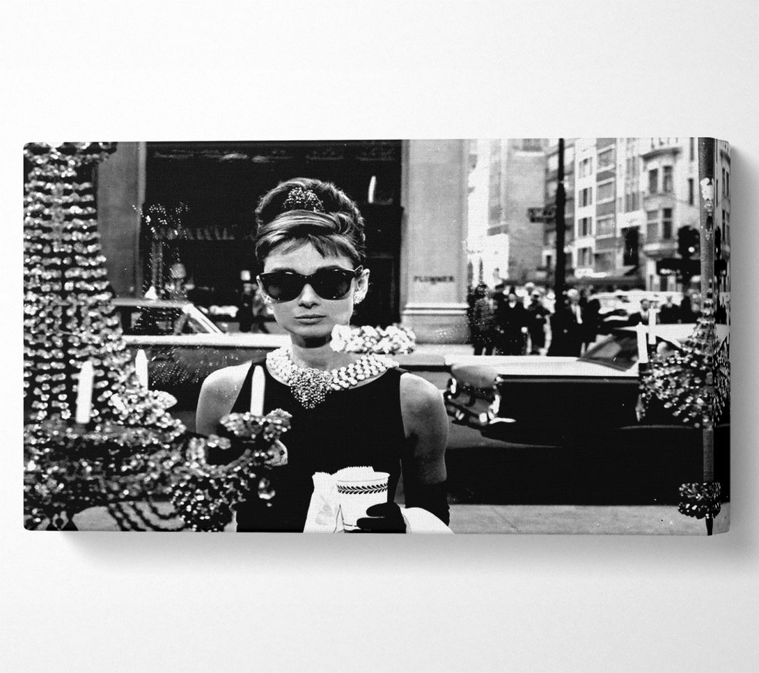  A Canvas Print of Audrey Hepburn Sunglasses Canvas Art