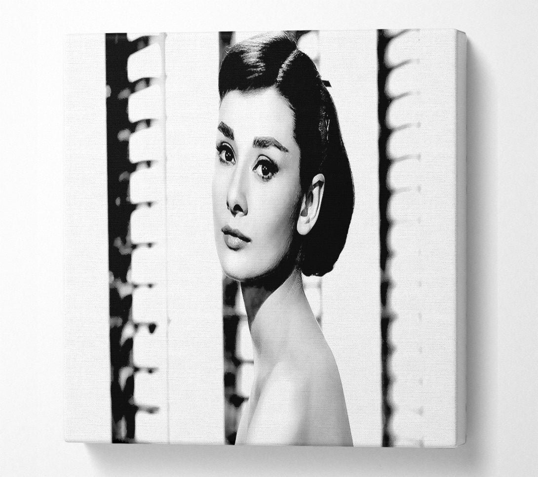  A Canvas Print of Audrey Hepburn Canvas Print