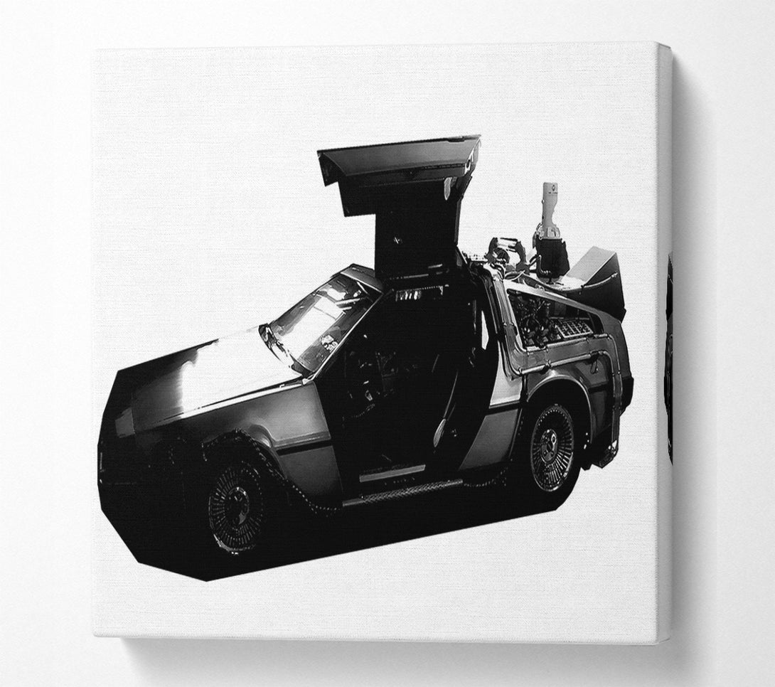  A Canvas Print of Back To The Future Dolorean Canvas Wall Art