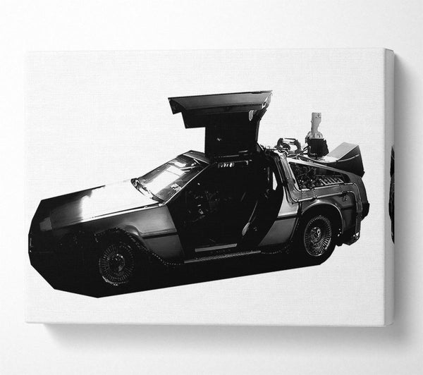  A Canvas Print of Back To The Future Dolorean Canvas Wall Art