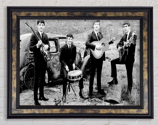 Beatles Band Framed Print
