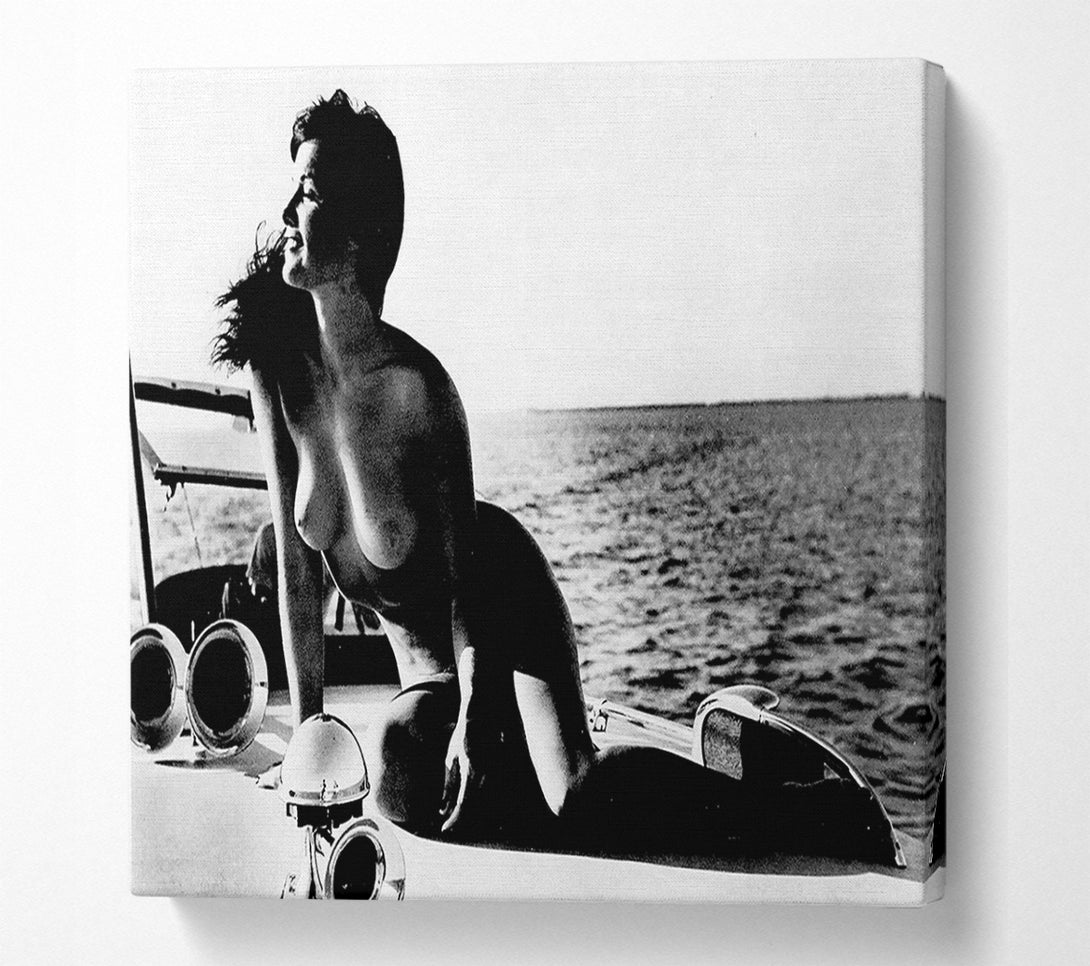  A Canvas Print of Betty Page Nude Canvas Wall Art