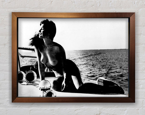 Betty Page Nude Framed Print