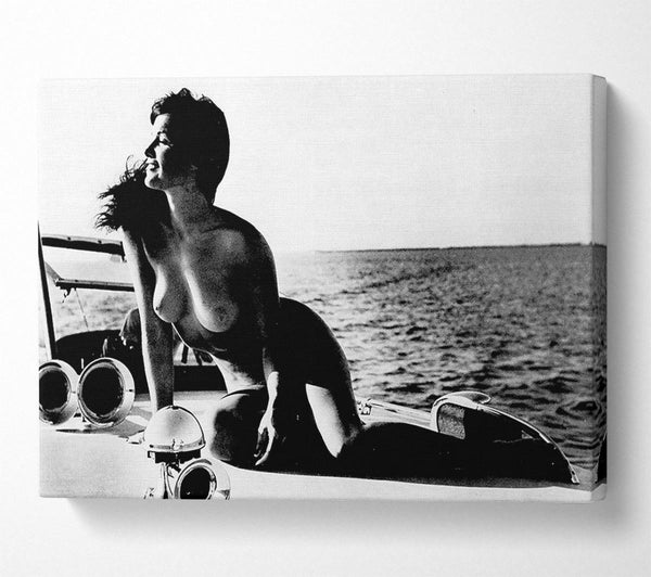  A Canvas Print of Betty Page Nude Canvas Wall Art
