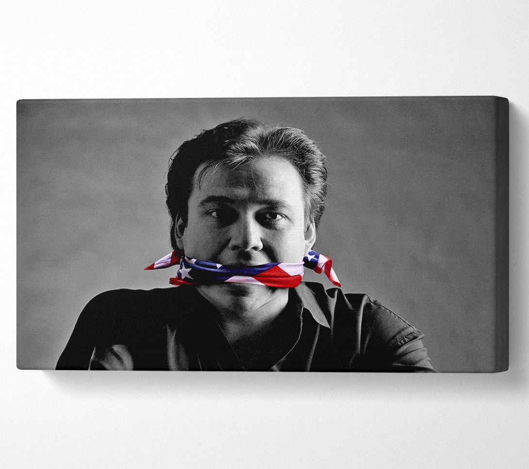  A Canvas Print of Bill Hicks Flag Gag Canvas Wall Art