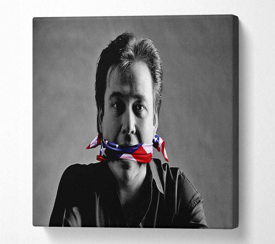 A Canvas Print of Bill Hicks Flag Gag Canvas Wall Art