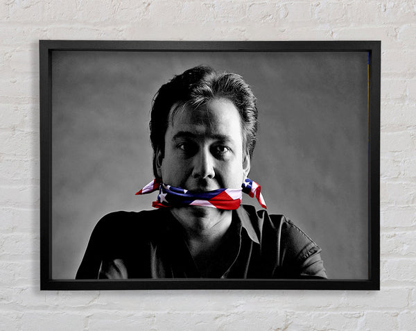 Bill Hicks Flag Gag Framed Print