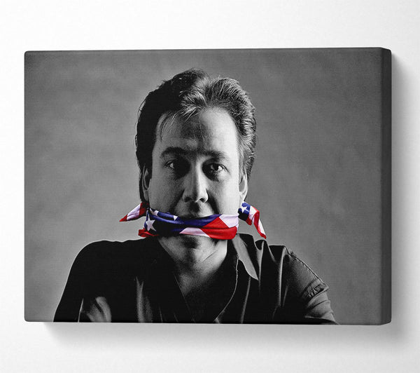  A Canvas Print of Bill Hicks Flag Gag Canvas Wall Art