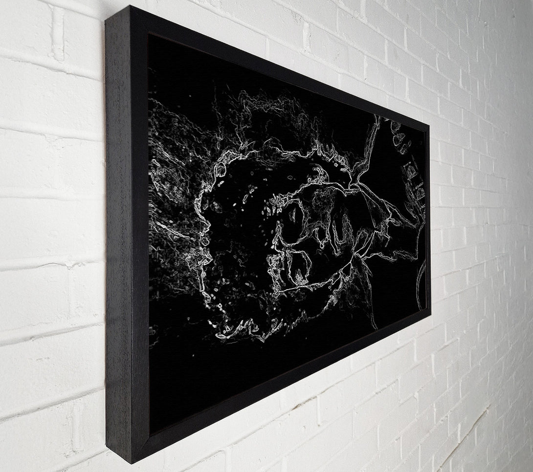  A Canvas Print of Bob Dylan Black Canvas Print