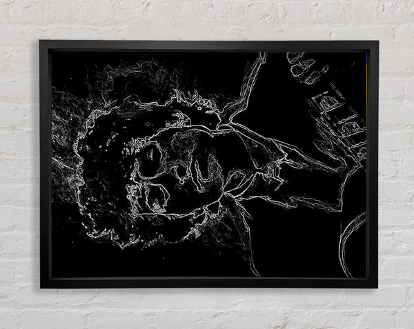 Bob Dylan Black Framed Print