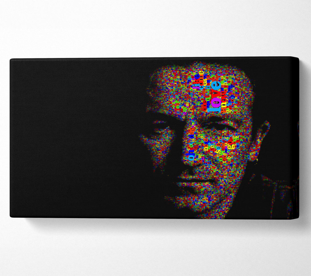  A Canvas Print of Bono In Colour Canvas Wall Art