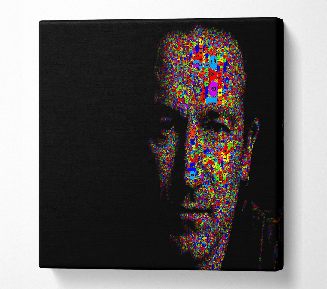  A Canvas Print of Bono In Colour Canvas Wall Art