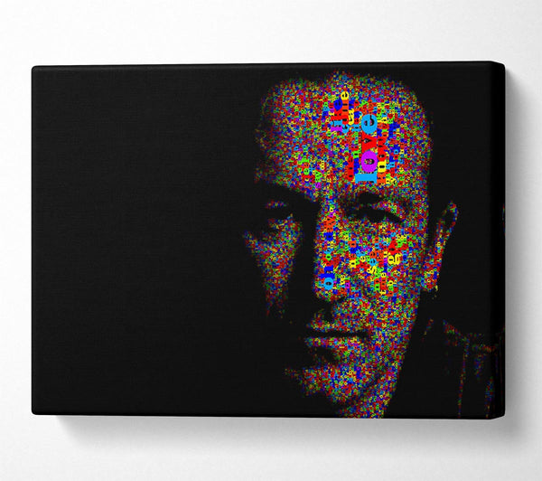  A Canvas Print of Bono In Colour Canvas Wall Art