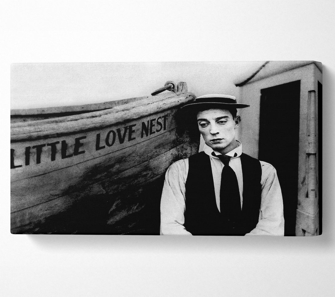  A Canvas Print of Buster Keaton Little Love Nest Canvas Print