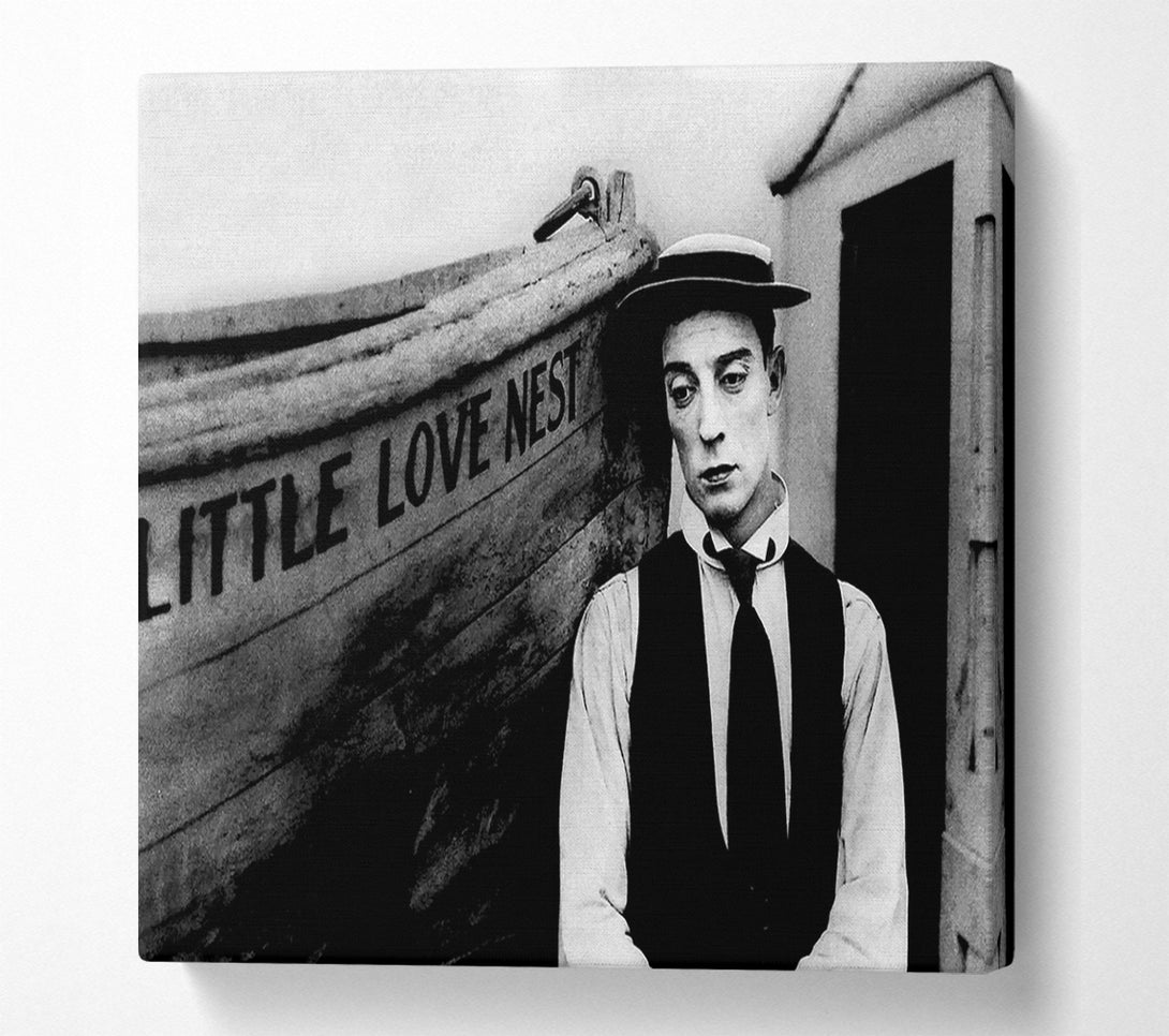  A Canvas Print of Buster Keaton Little Love Nest Canvas Print