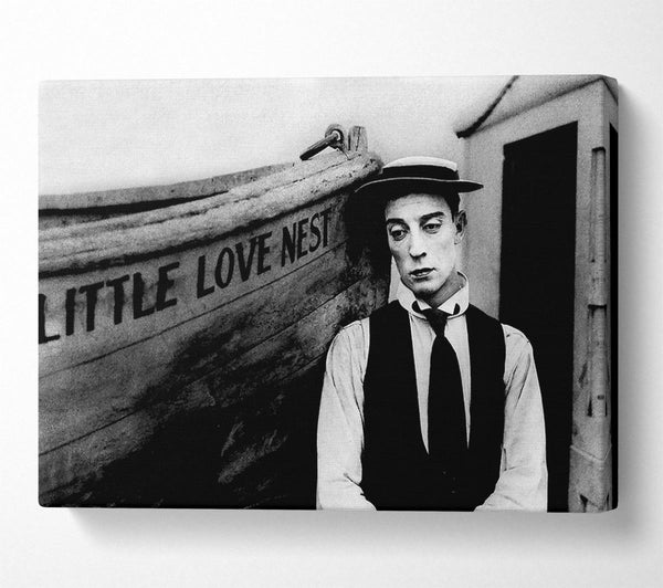  A Canvas Print of Buster Keaton Little Love Nest Canvas Print