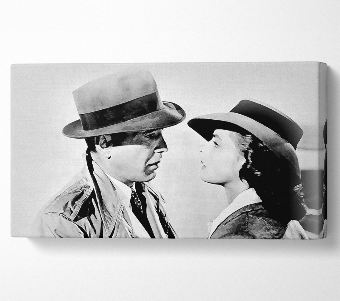  A Canvas Print of Casablanca The Look B n W Canvas Print