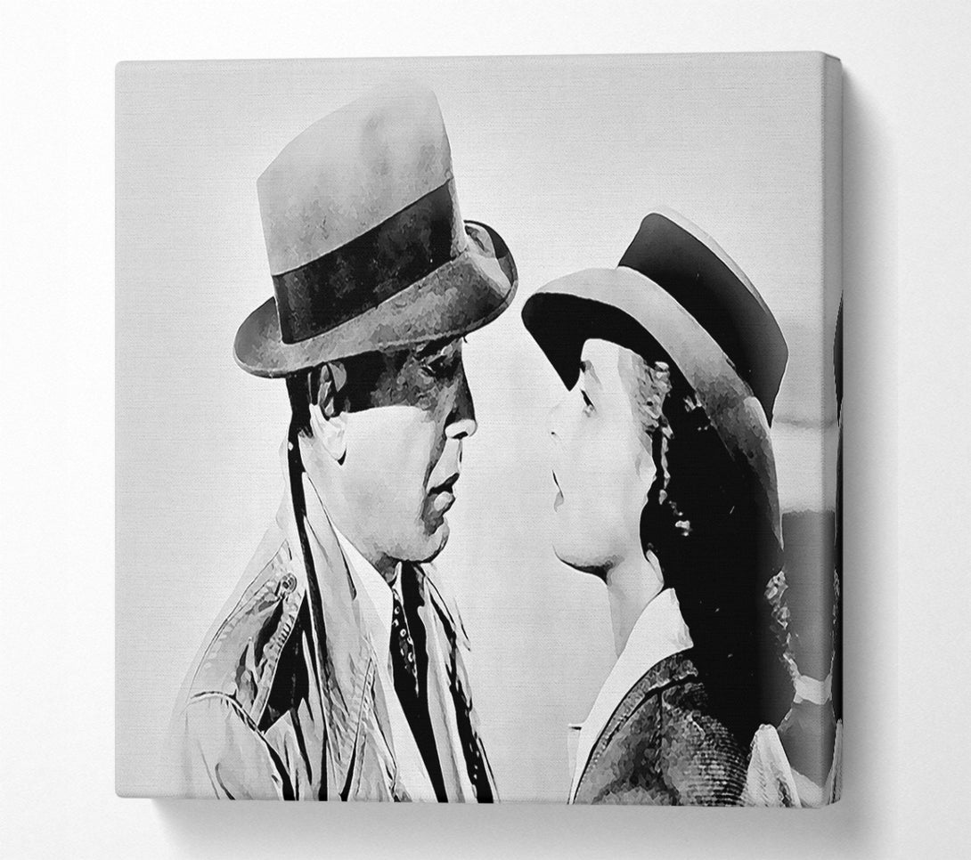  A Canvas Print of Casablanca The Look B n W Canvas Print