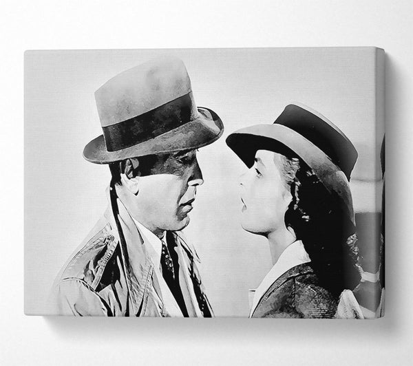  A Canvas Print of Casablanca The Look B n W Canvas Print