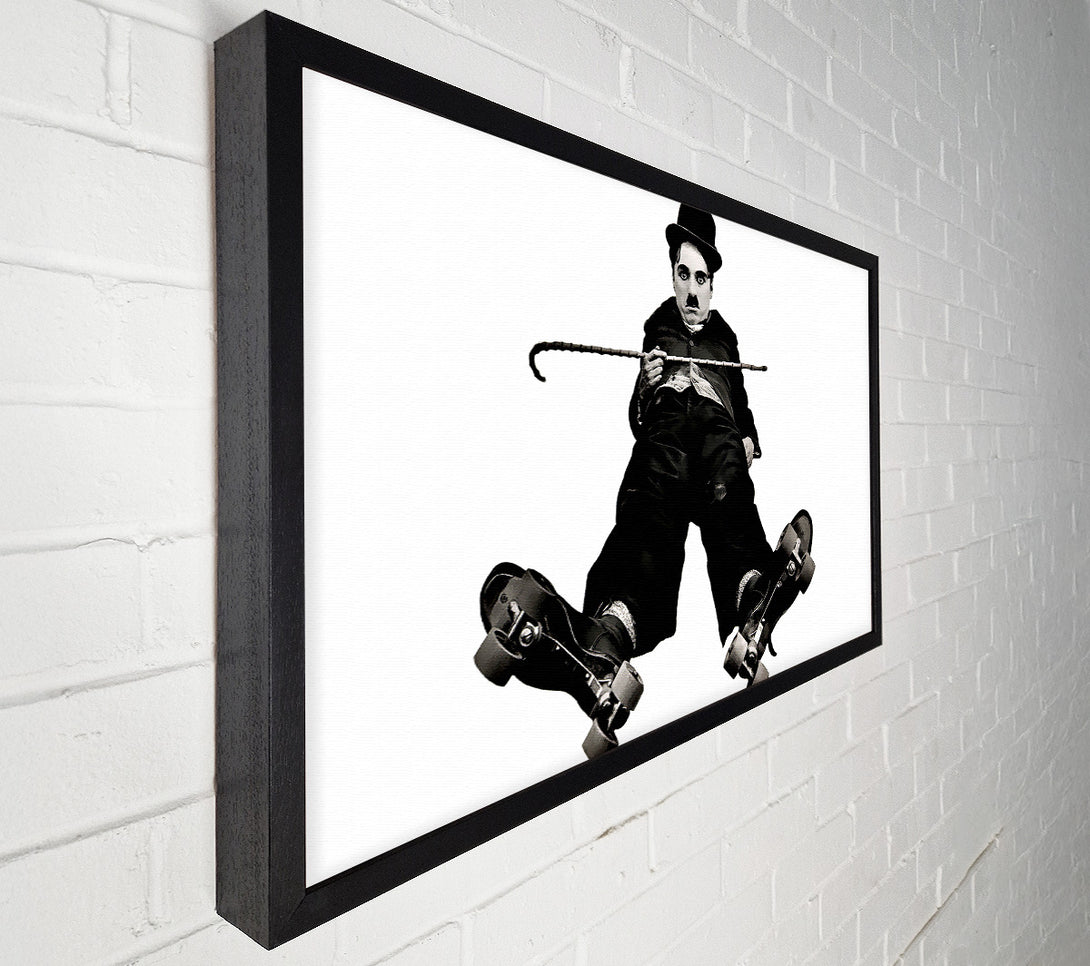  A Canvas Print of Charlie Chaplin Ice Rink Canvas Wall Art