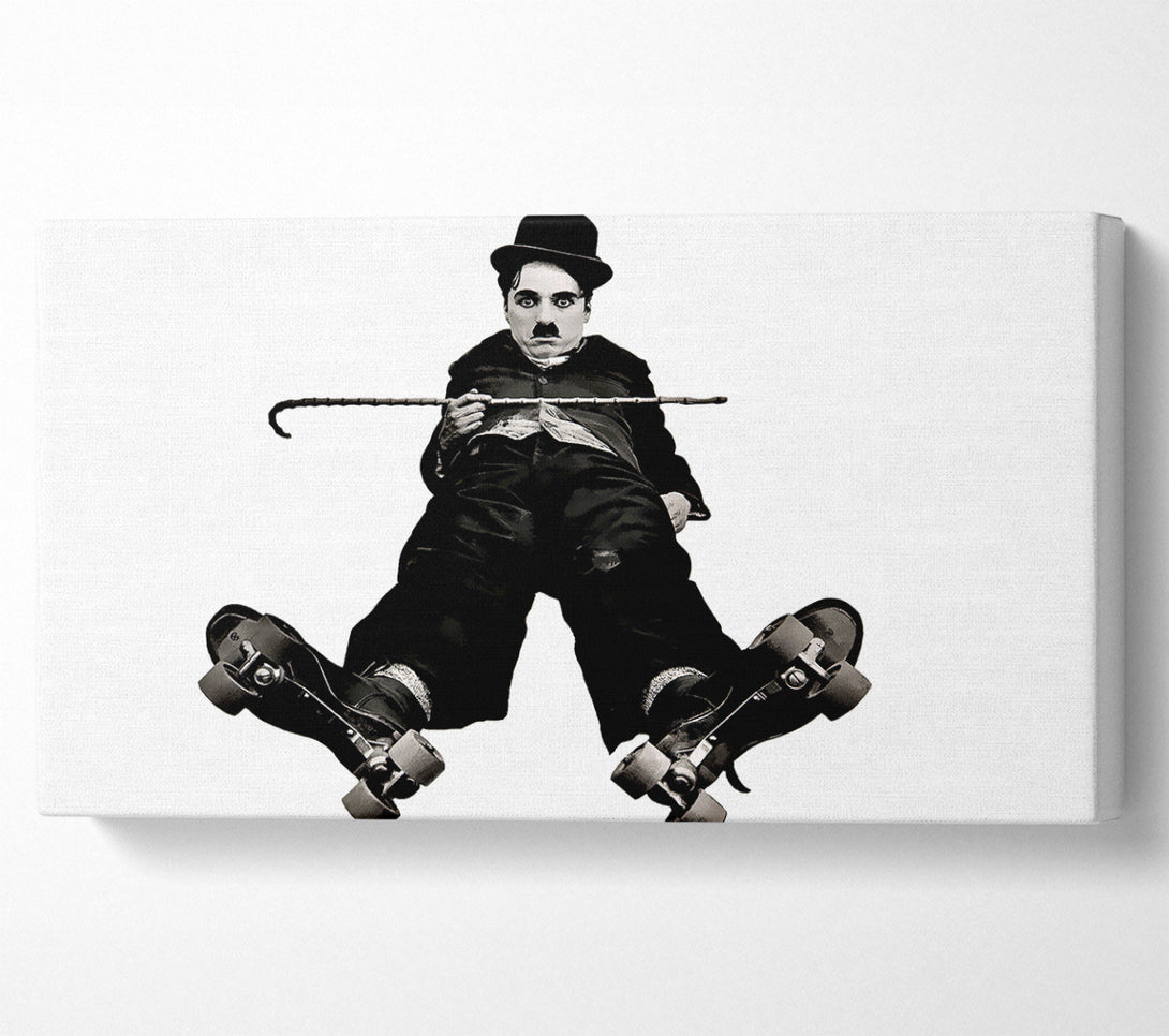  A Canvas Print of Charlie Chaplin Ice Rink Canvas Wall Art