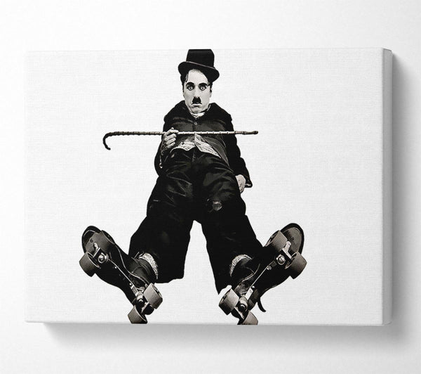  A Canvas Print of Charlie Chaplin Ice Rink Canvas Wall Art