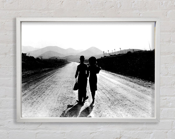 Charlie Chaplin The Long Walk Home Framed Print