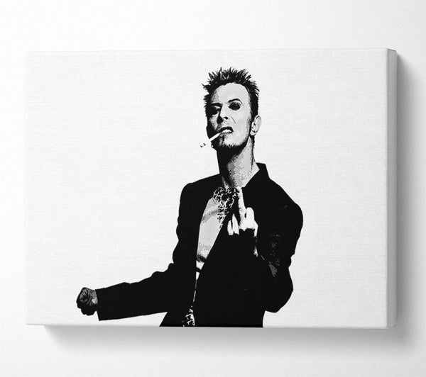  A Canvas Print of David Bowie Finger Canvas Art