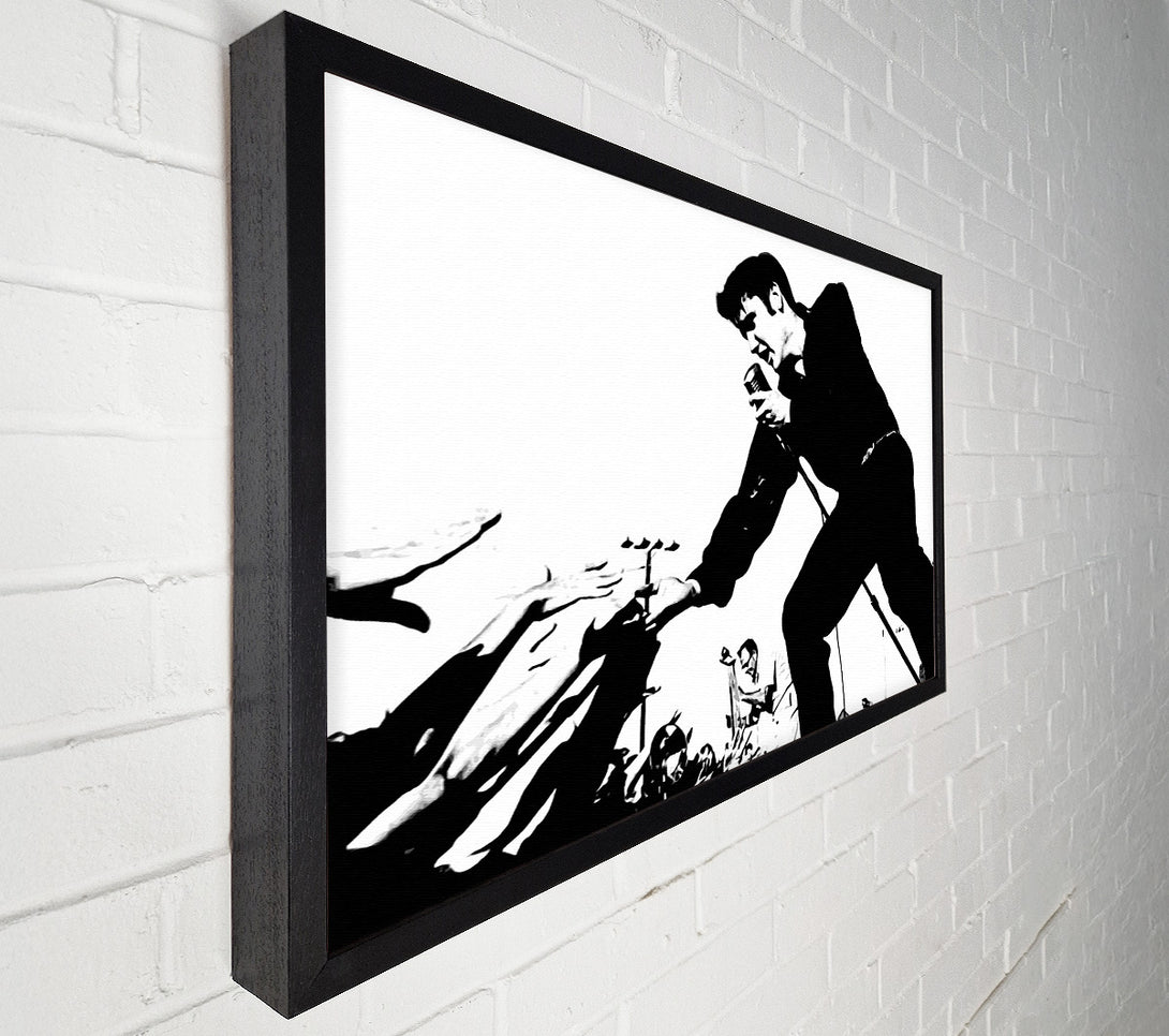  A Canvas Print of Elvis Presley On Stage Canvas Art