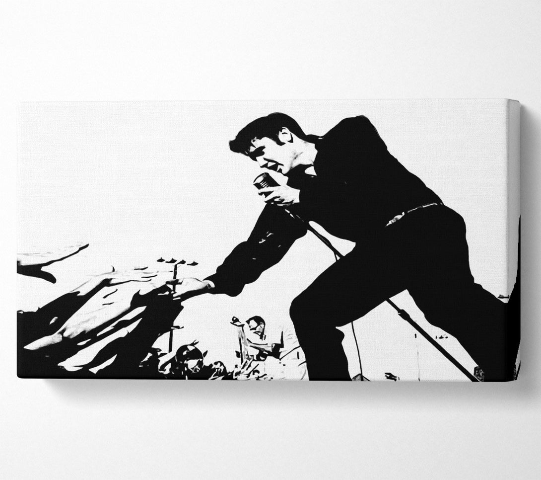  A Canvas Print of Elvis Presley On Stage Canvas Art