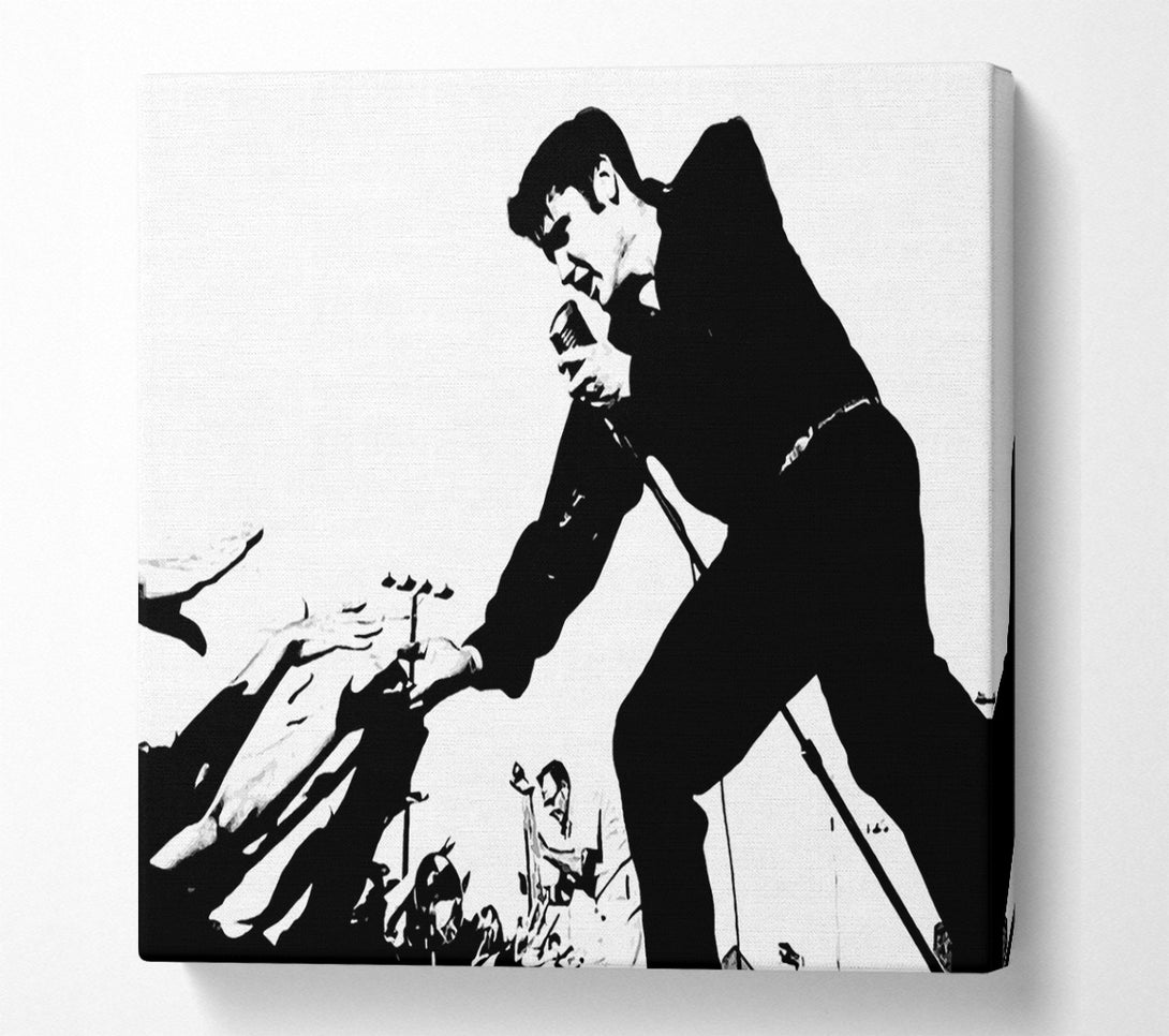  A Canvas Print of Elvis Presley On Stage Canvas Art