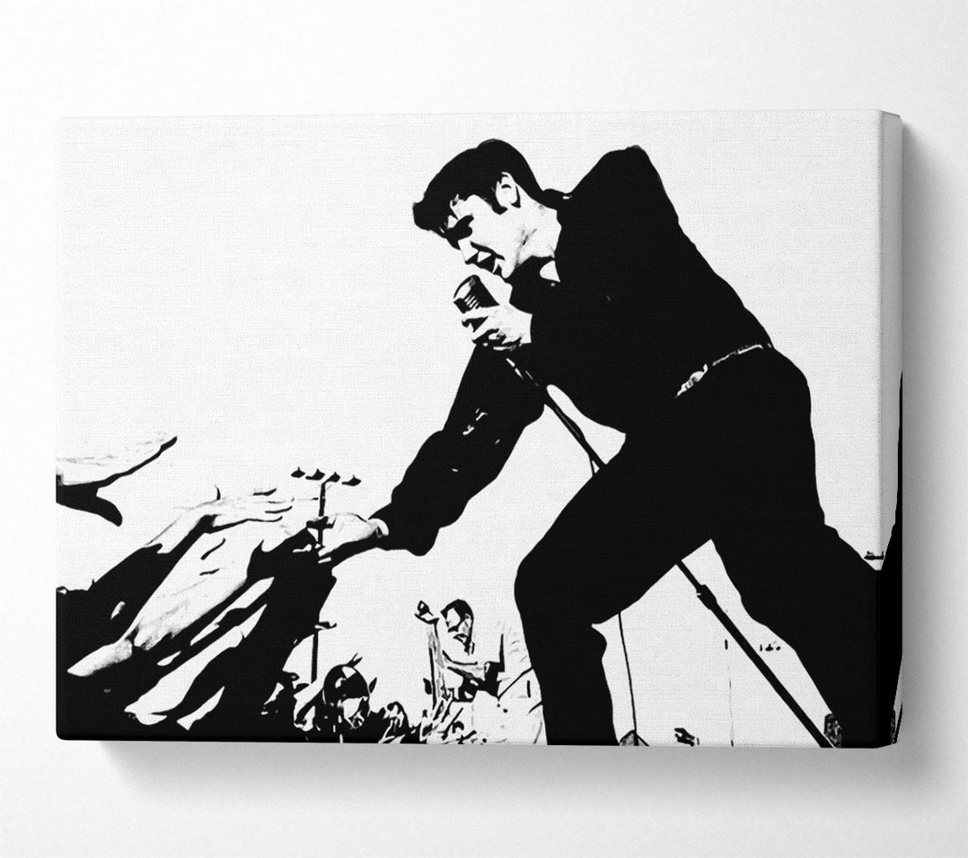  A Canvas Print of Elvis Presley On Stage Canvas Art