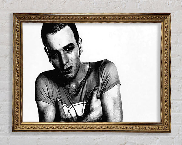 Ewan Mcgreggor Trainspotting Framed Print