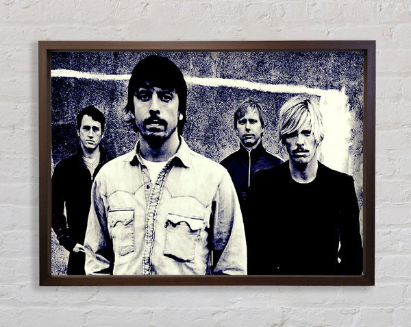 Foo Fighters Blue Framed Print
