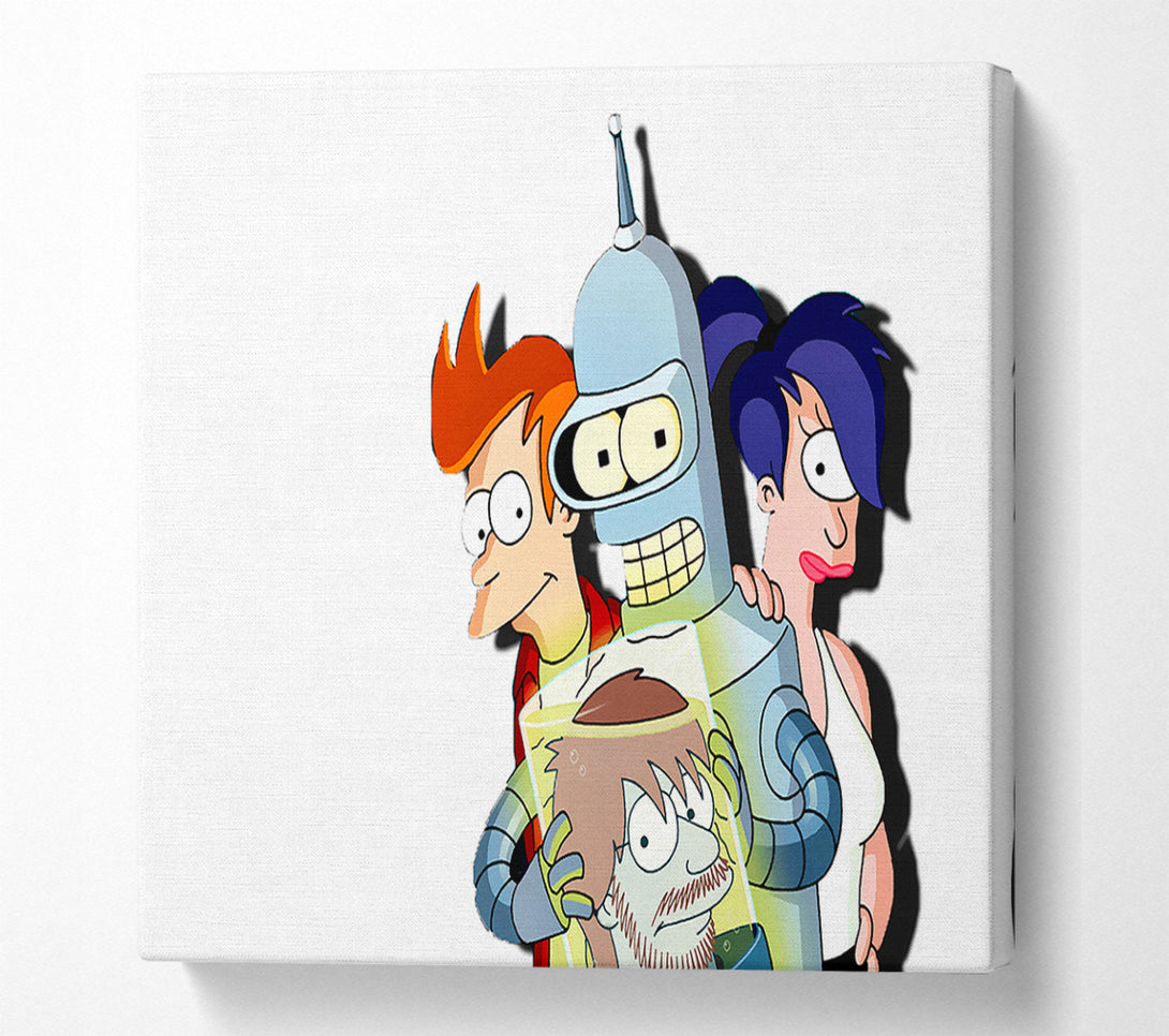  A Canvas Print of Futurama Cast Canvas Print