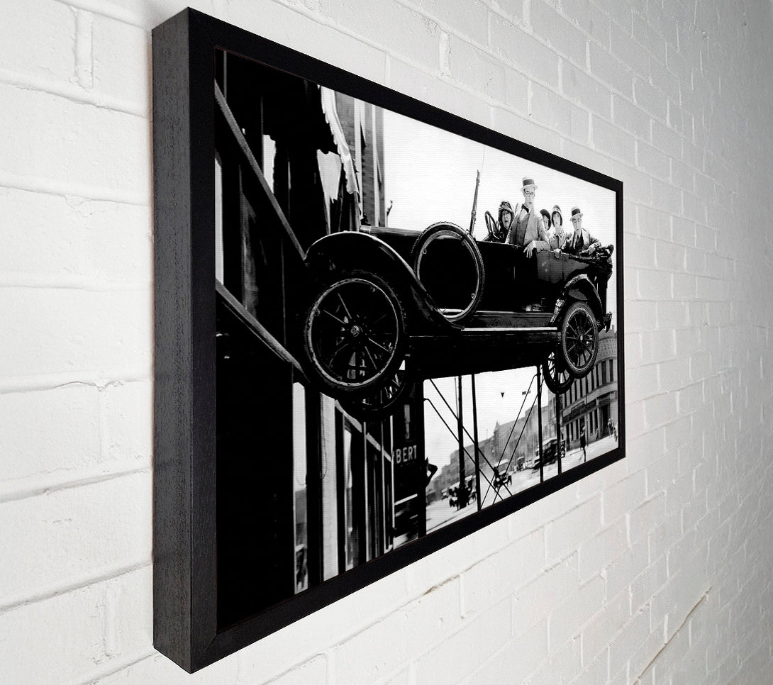 A Canvas Print of Harold Lloyd Car Jack Canvas Print