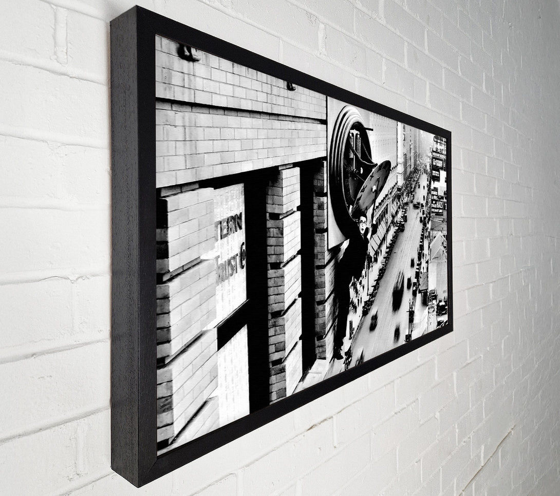  A Canvas Print of Harold Lloyd Clock Face Canvas Wall Art