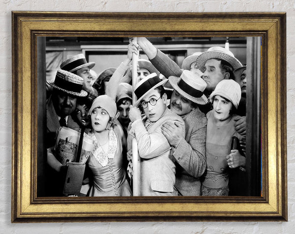 Harold Lloyd Tube Squeeze Framed Print