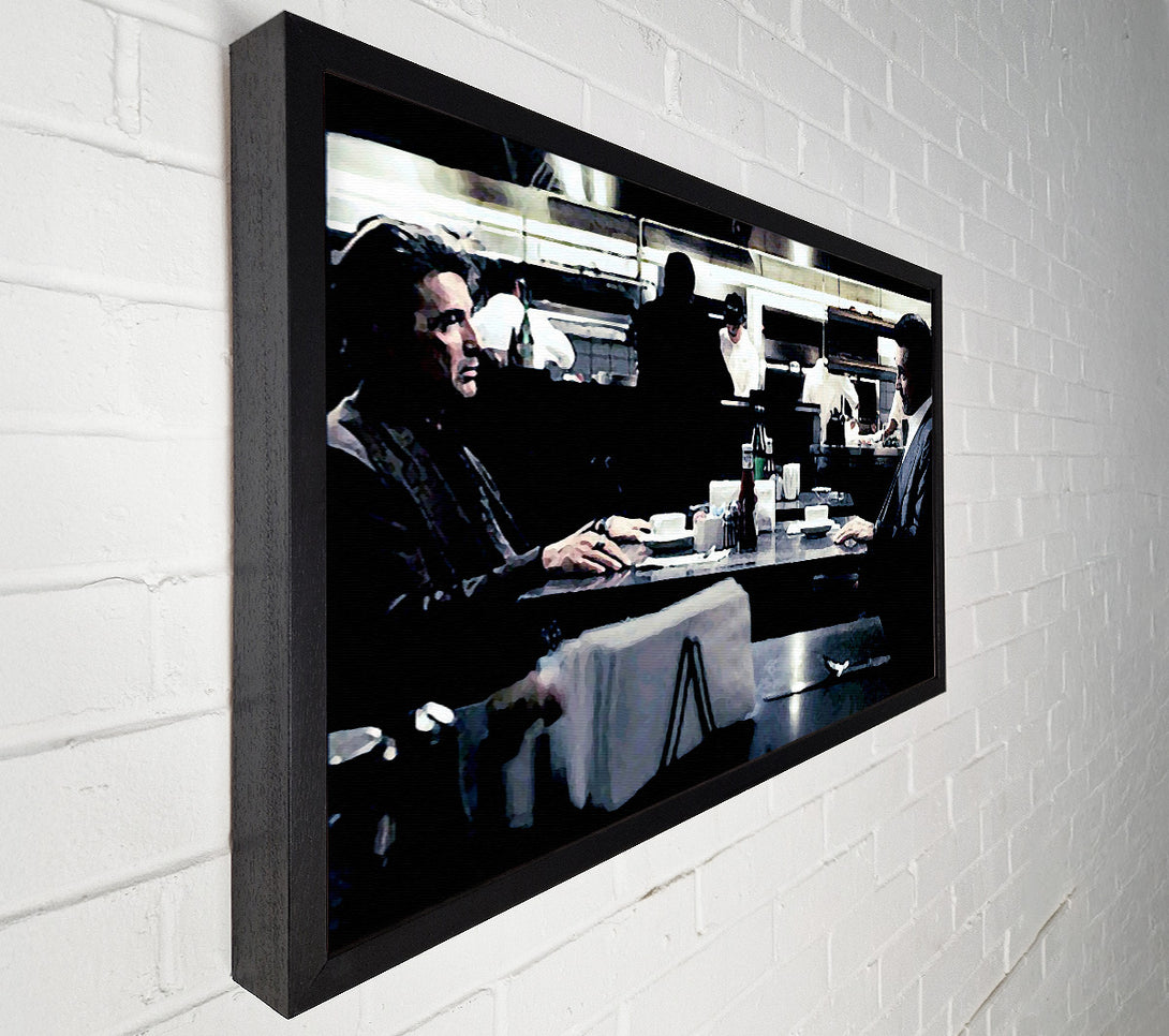  A Canvas Print of Heat Al Pacino Robert De Niro Face Off Canvas Print