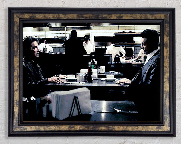 Heat Al Pacino Robert De Niro Face Off Framed Print