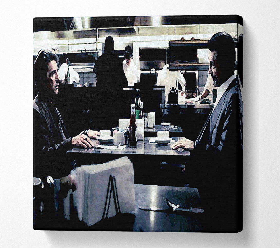  A Canvas Print of Heat Al Pacino Robert De Niro Face Off Canvas Print