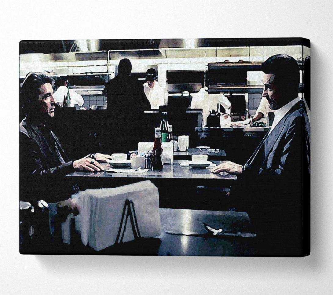  A Canvas Print of Heat Al Pacino Robert De Niro Face Off Canvas Print