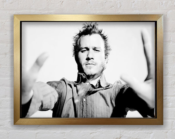 Heath Ledger Hands Framed Print
