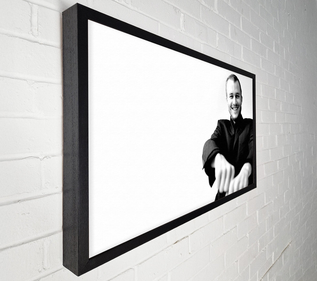  A Canvas Print of Heath Ledger Portrait Canvas Wall Art