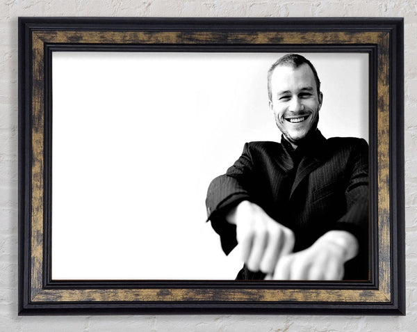 Heath Ledger Portrait Framed Print